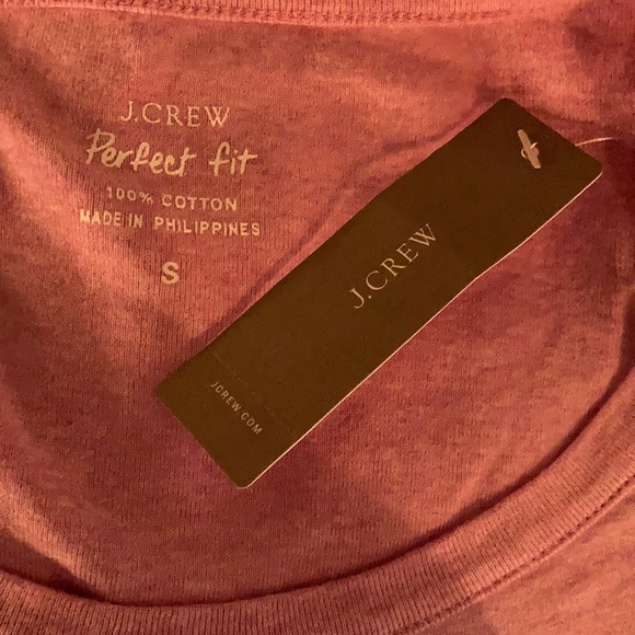 NWT J Crew Perfect Fit Pink T Shirt Magenta Cotton - Picture 6 of 6